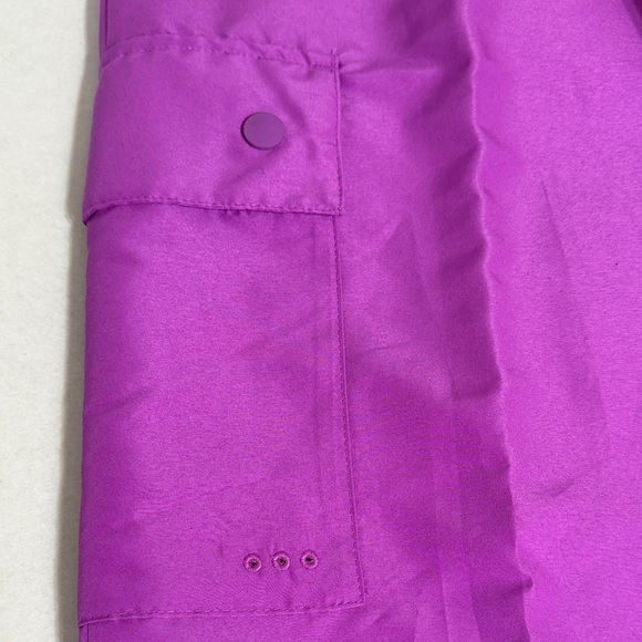 Adidas Purple Athletic Cargo Outdoor Workout Windbreaker Pants XS New With Tags - Picture 14 of 16